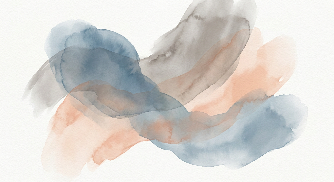 Abstrakte Darstellung der Psychologie von Vertrauen und Verbindung