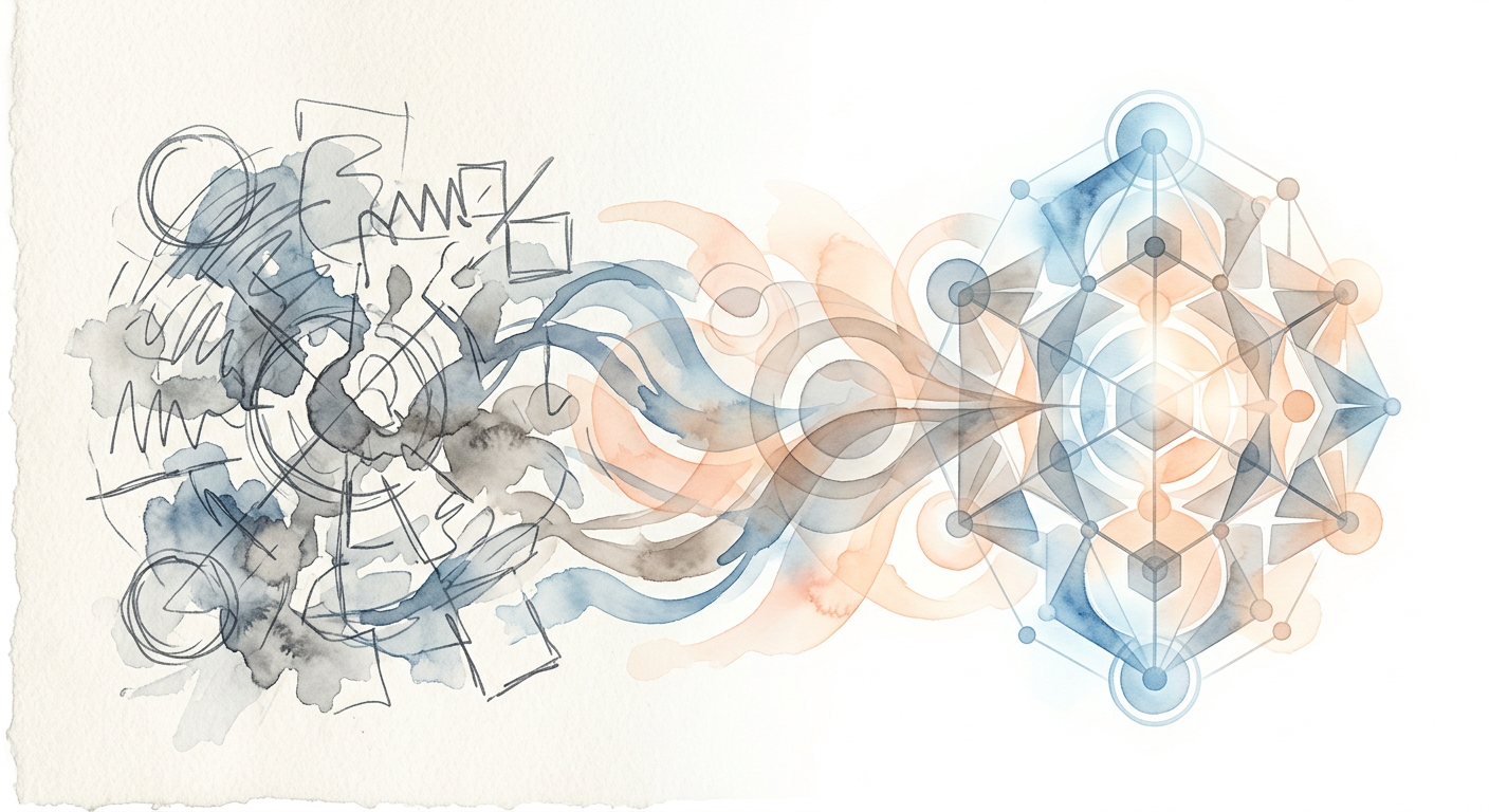 Symbolische Darstellung von KI-Transformation und Fotografie