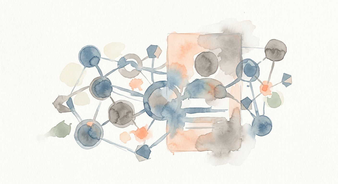 Konzeptuelle Darstellung von digitalem Personal Branding und Netzwerken